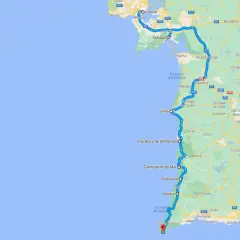 Ruta en autocaravana por el sur de Portugal, desde Lisboa hasta Vila de Bispo, recorriendo la costa atlántica.
