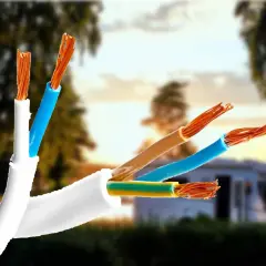 Sección de cable para 4000w, ideal para alimentar tu autocaravana en plena naturaleza.