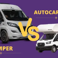 Comparativa entre un camper y una autocaravana, dos tipos de vehículos para viajar.