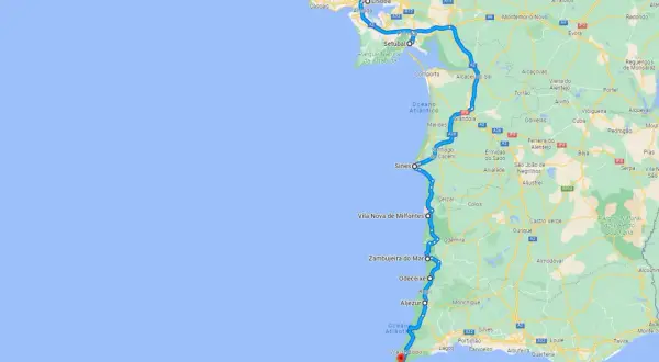Ruta en autocaravana por el sur de Portugal, desde Lisboa hasta Vila de Bispo, recorriendo la costa atlántica.