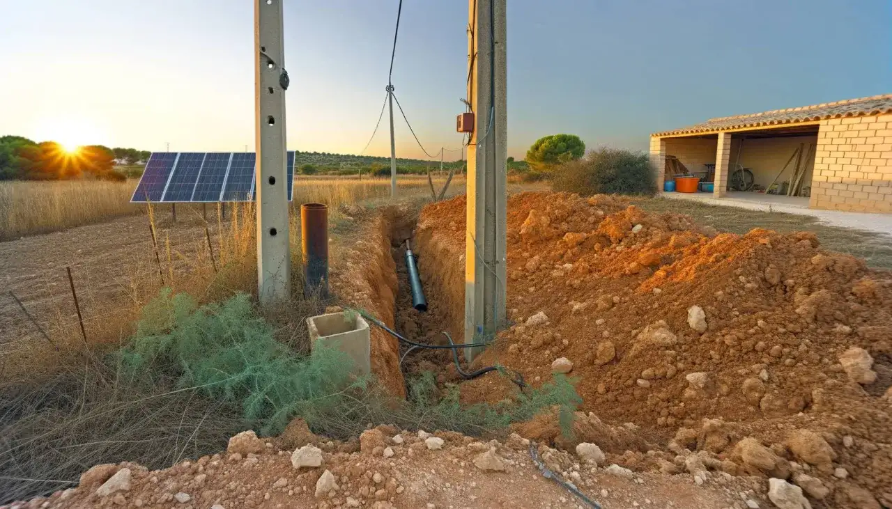 Luz en tu finca aislada: solar, costes y errores a evitar