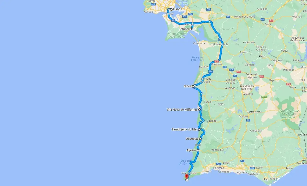 Ruta en autocaravana por el sur de Portugal - Algarve, Costa Vicentina