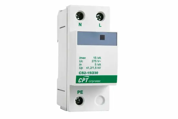 Dispositivo de protección contra sobretensiones, un magnetotérmico que es esencial para la seguridad eléctrica.